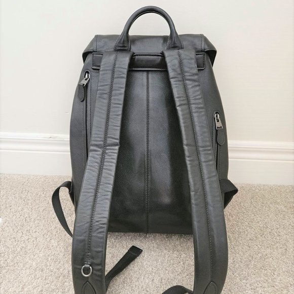 Coach Black Leather Backpack - Picture 3 of 16